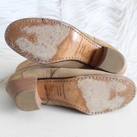 Isabel Marant Etoile Taupe Suede Dicker Boots 38 - Picture 16 of 16